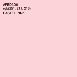 #FBD3D8 - Pastel Pink Color Image